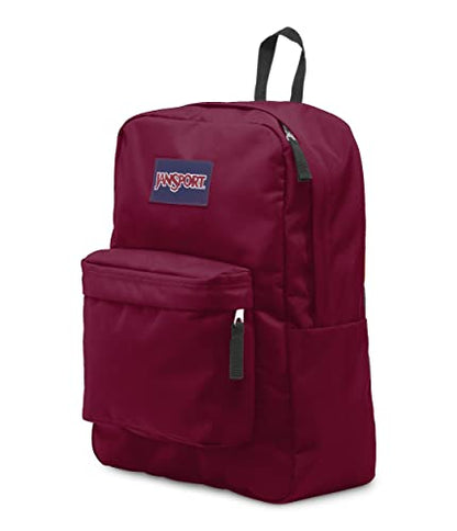 JanSport SuperBreak One Backpacks - Durable, Lightweight Bag with 1 Main Compartment, Front Utility Pocket with Built-in Organizer - Premium Backpack, Russet Red - color: Russet Red