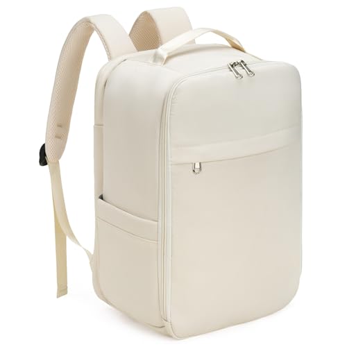 GAEKEAO Travel Backpack 15.6" Laptop Backpack for Men and Women Casual Daypack for Work Business Weekender College Beige - color: Beige