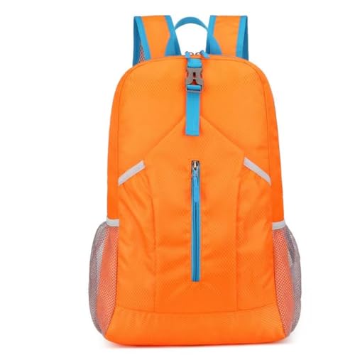 Travel lightweight foldable backpack hiking backpack splash proof compact travel backpack day pack (orange) - color: Orange