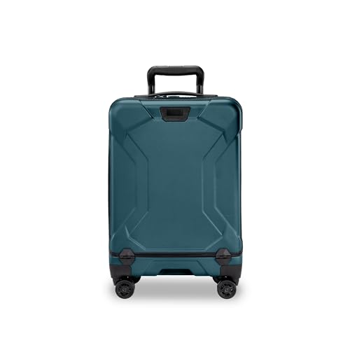 Briggs & Riley 21 Inch International Carry-On Luggage with Wheels - Small Rolling Hard Shell Heavy Duty Suitcase with Laptop Compartment - 360 Spinner Wheels - Torq Collection - Ocean - color: Ocean, size: 21"