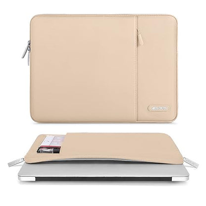 MOSISO Laptop Case 13 inch, Laptop Sleeve Compatible with MacBook Neo/Air/Pro 13 inch with A18/M5/M4/M3/M2/M1 Chip 2026-2016, Polyester Vertical Computer Sleeve Bag with Pocket, Apricot - color: Apricot, size: 13 inch