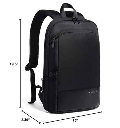 BANGE Slim Laptop Backpacks 17.3inch,Expandable Business Work Backpack for Men and Women (Large