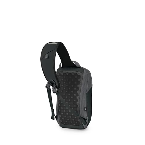 Osprey Quasar Shoulder Sling Bag - Everyday Crossbody Backpack with Laptop Sleeve, Bottle Pocket, & Phone Pocket, Phantom Grey Heather - color: Phantom Grey Heather