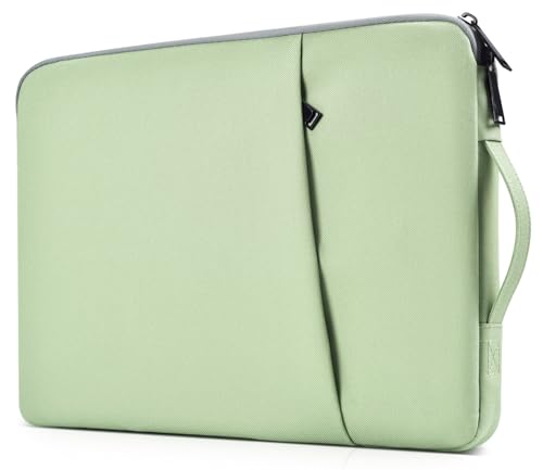 17 inch Laptop Carrying Case, Padded Travel Computer Sleeve Bag for HP 17.3-in Laptop, HP Envy 17, Dell Inspiron 17, ASUS Vivobook 17, Lenovo ideapad 17, Water-Resistant with Handle -Mint Green - color: Mint Green, size: 17-17.3 inch