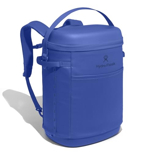 Hydro Flask Carryout Cooler Backpack - Insulated Portable Soft Cooler - 22 L Capacity in Capri Blue - color: CAPRI BLUE, size: 22 L, style: Cooler Backpack