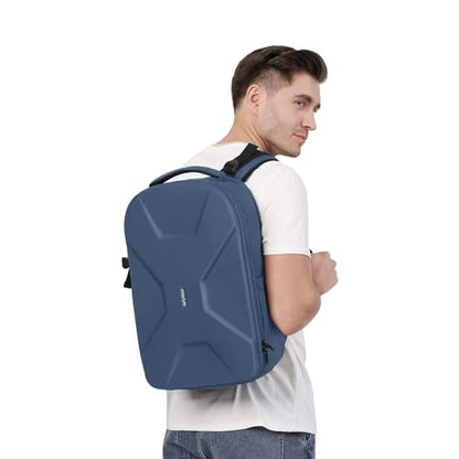 MOSISO Camera Backpack, DSLR/SLR/Mirrorless Photography Camera Bag 15-16 inch Waterproof Hardshell Case with Tripod Holder&Laptop Compartment Compatible with Canon/Nikon/Sony, Steel Blue - color: Steel Blue