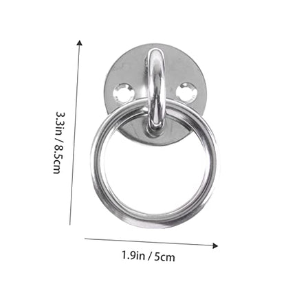 1Set Wall Mount Suspension Trainer Bracket Durable Ceiling Anchor for Resistance Bands Gymnastic Rings Yoga Swings Battle Ropes Easy Installation for Workouts