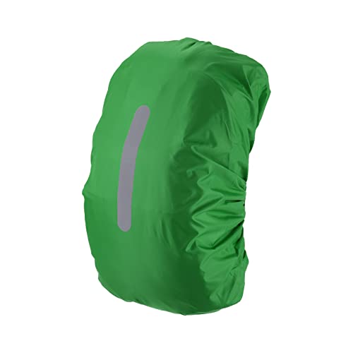 PATIKIL Waterproof Backpack Rain Cover, Non-Slip Backpack Cover with Vertical Reflective Strap Stay Dry for Hiking, Camping, Hunting - color: Light Green, size: X-Small