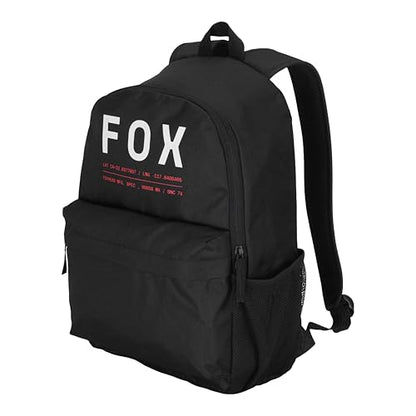 Fox Racing Clean Up Backpack, Slim Everyday School & Street Bag with Laptop Sleeve, Water Bottle Pocket & Adjustable Straps, Black - color: Black
