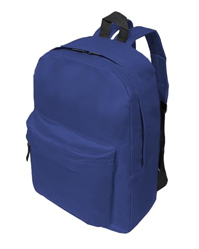 Casual Daypack Backpacks For Men and Women Canvas Backpack 15.6 Inch Lightweight Shoulders workbag Travel Water Resistant Back Pack Blue - color: Blue