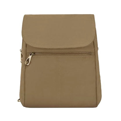 Travelon Anti-Theft Signature Slim Backpack - color: Latte