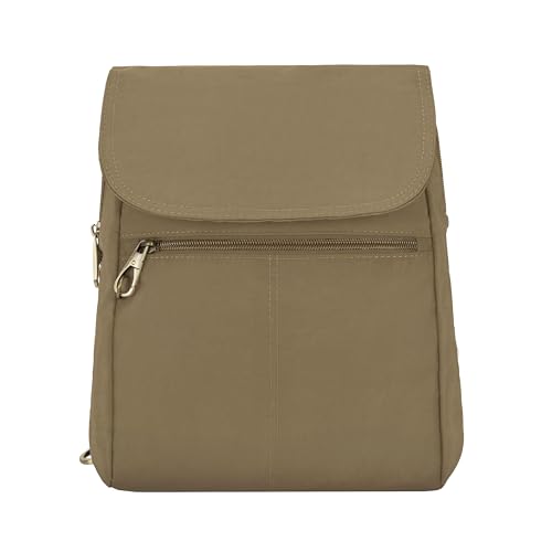 Travelon Anti-Theft Signature Slim Backpack - color: Latte