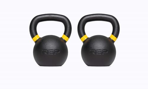 REP Fitness Kettlebell Set and Singles, 4kg to 24kg, 9lb to 53lb Weight Range, Cast Iron, Strength Exercise Training, Home Gym, Power Workout Equipment, Free Weights, Dumbbell Alternative - style: (2) 8-24 kg set