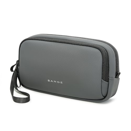 BANGE Travel Organizer Case, Water Resistant Electronics Travel Bag Organizer for Cable,Easy to store backpacks (Grey) - color: Grey