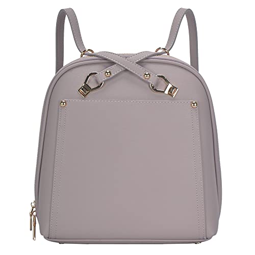 MMS Brands Miztique Daisy Convertible Backpack Purse for Women | Vegan Leather Shoulder Strap Bag or Convertible Backpack | (Lilac) - color: Lilac
