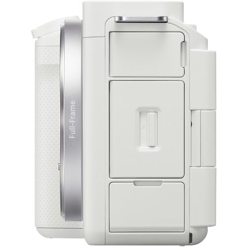 Sony ZV-E1 Mirrorless Camera (White) Bundle with Backpack, Monopod, Tripod, 2 x 64GB SD Card, & More - style: Plus