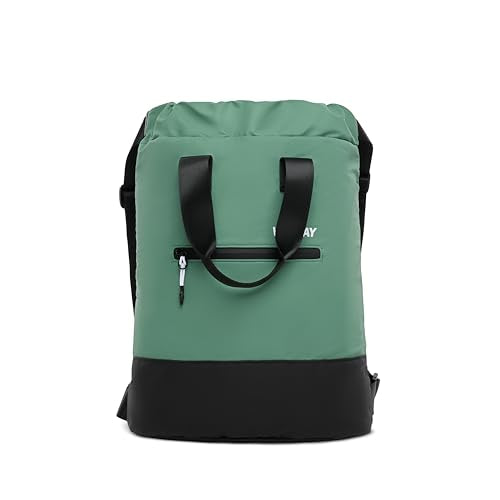 VOORAY 23L Flex Cinch Drawstring Backpack, Sage – Lightweight Travel Bag, Sports Gym Backpack for Women & Men, Weekender Bag - color: Sage