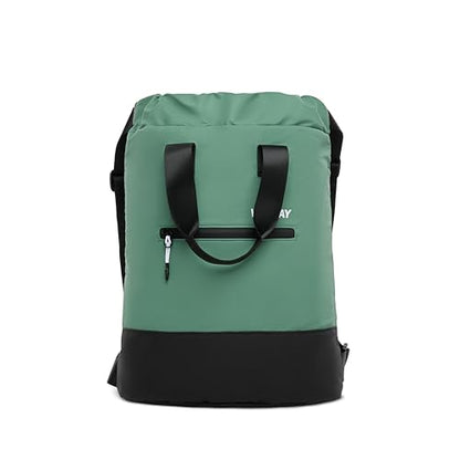 VOORAY 23L Flex Cinch Drawstring Backpack, Sage – Lightweight Travel Bag, Sports Gym Backpack for Women & Men, Weekender Bag - color: Sage