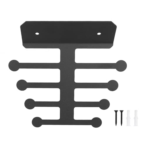 Pilipane Band Storage Rack Heavy Duty Wall Mounted Multifunctional Gym Equipment Organizer for Resistance Bands Jump Ropes Lifting Belts Carbon Steel 20.3 x 12.6cm