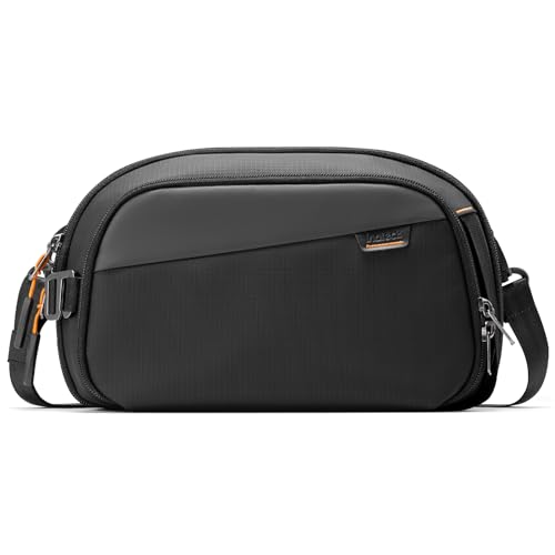 Inateck New Electronics Organizer Travel Case, 180° Open Water-resistant, Large Capacity Travel Cord Organizer, Portable Storage Bag, Black