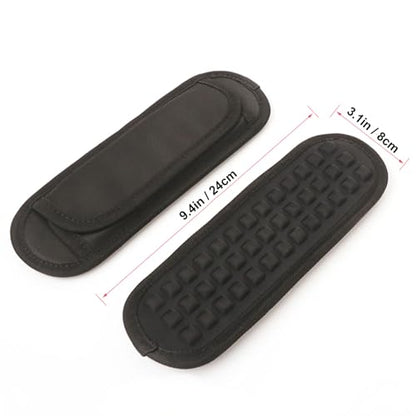 momerch Detachable Shoulder Strap Pad Soft Air Cushion for Laptop Backpack Sport Bag Messenger Guitar Case - color: Black 1pcs