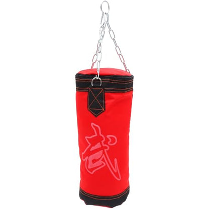 UPKOCH Heavy-Duty Thick Red Hanging Boxing Sandbag Empty Punching Bag for Karate Training and Fitness Exercise