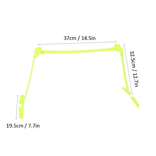Soccer Agility Hurdle, 2pcs Adjustable Football Soccer Hurdles Agility Speed Training Aids for Athletes, Soccer, Basketball (Yellow)
