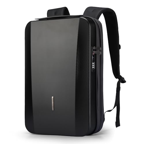 MARK RYDEN Laptop Backpack for Men, Hard Shell Anti-Theft Backpack with TSA Approved Lock and USB Charging Port, Business Backpack for Working, Commuting - color: Black, size: Hard Shell Backpack 2