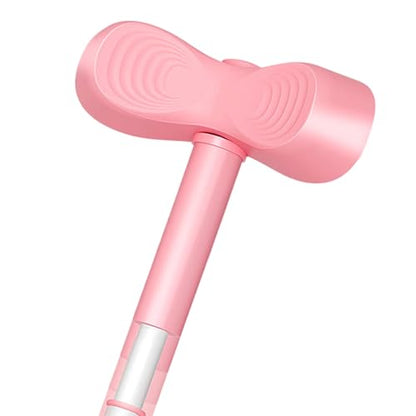 Back Stretcher Stick, Full Frame Mobility Pole, Range Control Using Support Bar, Controlled Movement Conditioning Device, Rehab Pole with T Shape, Training Gear for Sports Studios - color: rose