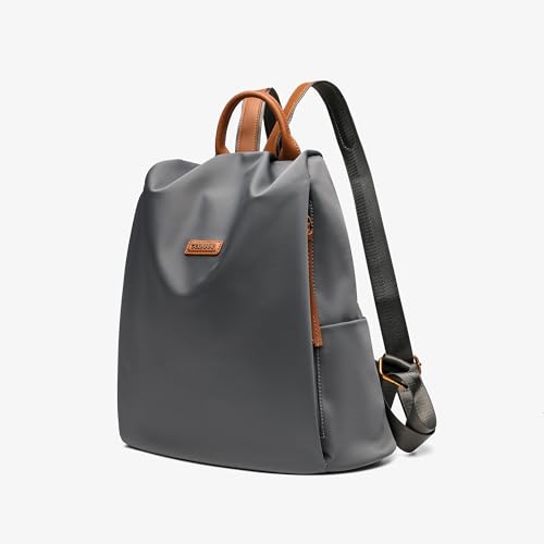Women's Backpack Purse Nylon Anti-theft Casual Water Resistant Lightweight Small Shoulder Bags 2026 for Travle Cute Fashion Camping Bag for Work Daily Going Out Dackpack Ladies Deep Grey - color: Deep Grey