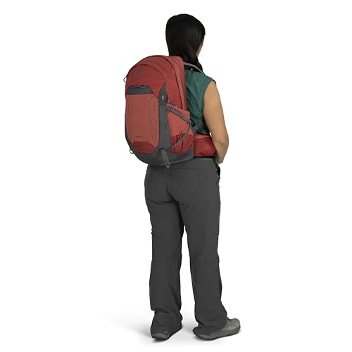 Osprey Tempest 22L Women's Lightweight Hiking Backpack - Small Daypack for Travel & Camping, Red Pampas/Coal Grey - color: Red Pampas/Coal Grey, size: 22L - Standard Fit