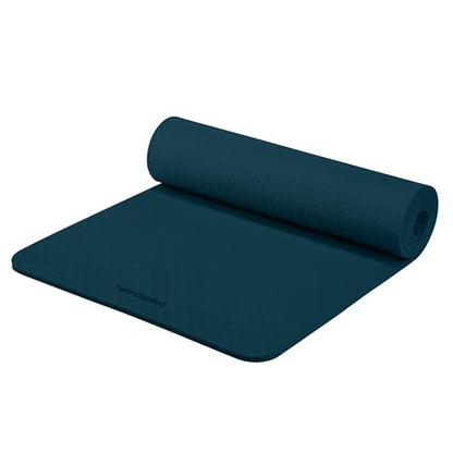 Retrospec Zuma Yoga Mat | 1/2 Inch Thick Non Slip Workout Mat | TPE Exercise Mat for Yoga, Pilates & Stretching | 72x24in - color: Ocean Blue