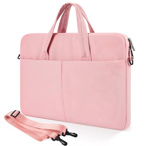 17.3 inch Laptop Sleeve Bag for HP Envy Pavilion 17/LG Gram/MSI/Dell Inspiron/Lenovo Thinkpad/ASUS/Acer Protective Computer Case Shoulder Bag, Pink - color: Pink, size: 17.3 Inch