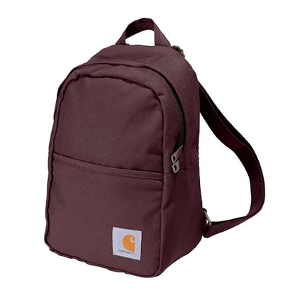 Carhartt Classic Mini Backpack, Durable, Water-Resistant Backpack with Adjustable Shoulder Straps, Port - color: Port
