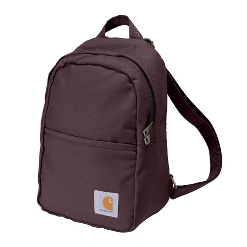 Carhartt Classic Mini Backpack, Durable, Water-Resistant Backpack with Adjustable Shoulder Straps, Port - color: Port