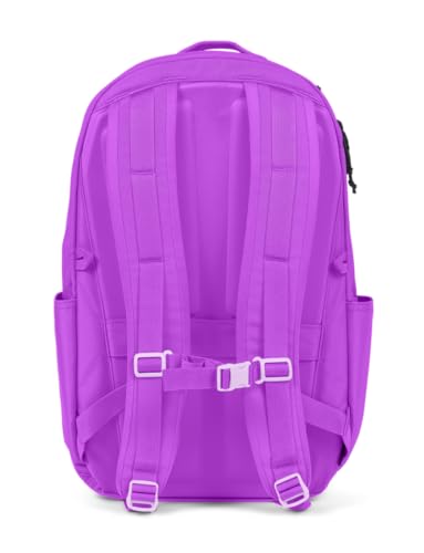 Baboon to the Moon City Backpack – Water-Repellent 16" Laptop-Friendly Backpack, Work, Travel, Gym Bag for Men & Women (Electric Purple) - color: Electric Purple
