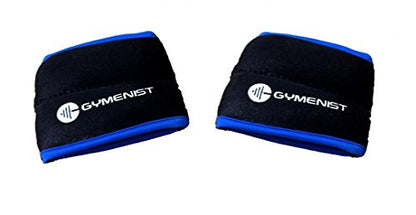 GYMENIST Wrist Weights Running Stylish Bracelet Pair of Weights Set of 2 Jogging Cardio Weight to Strengthen The Hands Forearm - style: 2 Lb (Black - Blue)