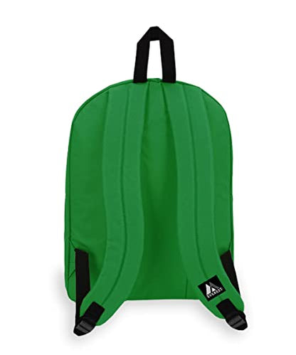 Everest Classic Backpack, Emerald Green, One Size - color: Emerald Green, size: One Size