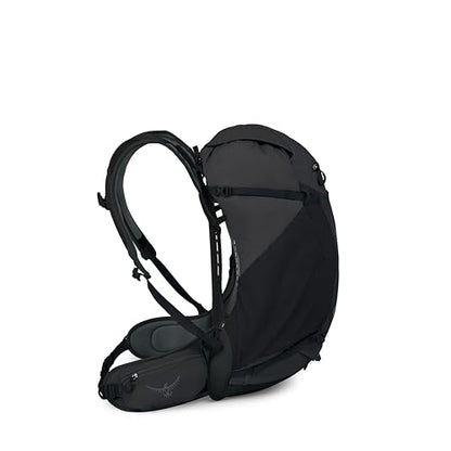 Osprey Hikelite 32L Durable Hiking Backpack - Travel Daypack with Rain Cover for Men and Women, Raven Black - color: Raven Black, style: 32l