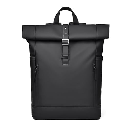 FANDARE Large Capacity Backpack for Men Women PU Waterproof Laptop Backpack Anti-Theft Design Breathable Back Support for Travel Hiking Work & Daily Commute Black B - color: Black B
