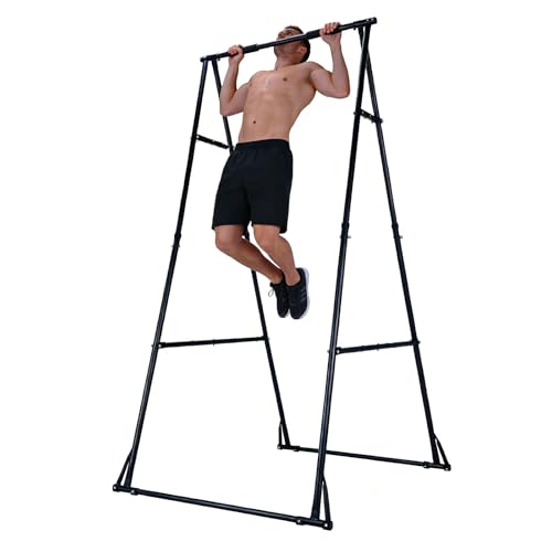 Generic Foldable Power Tower Workout Station Adjustable Pullup Fitness Equipment for Home Gym Strength Training