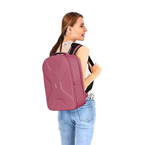 MOSISO Camera Backpack, DSLR/SLR/Mirrorless Photography Camera Bag 15-16 inch Waterproof Hardshell Case with Tripod Holder&Laptop Compartment Compatible with Canon/Nikon/Sony, Dusty Rose - color: Dusty Rose