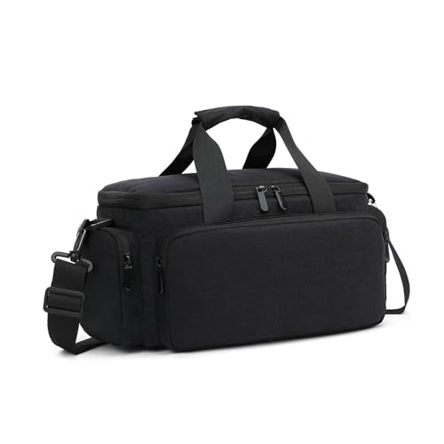 Andoer Camera Case Small Camera Bag Travel Camera Shoulder Bag Water-Resistant Shock-Proof Camcorder Bag DSLR Camera Bag for Mirrorless Camera with Removable Dividers and Shoulder Strap for Women Men