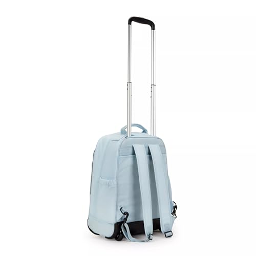 Kipling Women's Gaze 2 Wheel Rolling Backpack - color: Bridal Blue