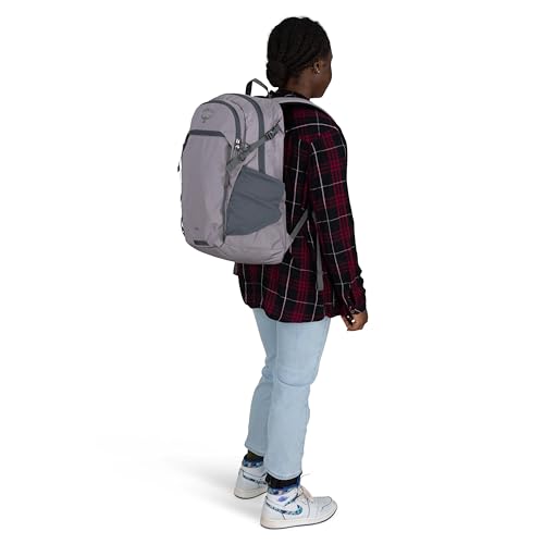 Osprey Axis Laptop Backpack – Sleek Everyday Pack with Laptop Sleeve, Water Bottle Pockets & Compression Straps - color: Soundwave Grey