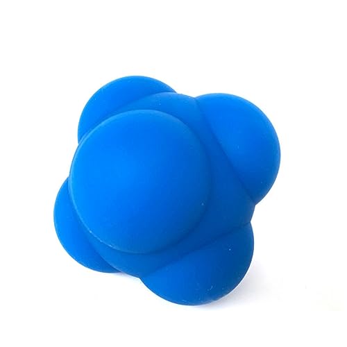 1pc Hexagonal Silicone Reaction Training Ball Durable Agility Workout Ball for Enhanced Reflexes Coordination and Speed Improvement for Athletes and Rehabilitation Use