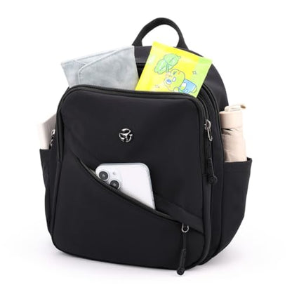 YANAER Mini Backpack Purse for Women Small Nylon Cute Light Weight Fashion Daypack for Work Travel Daily Backpack (Offwhite) - color: Offwhite