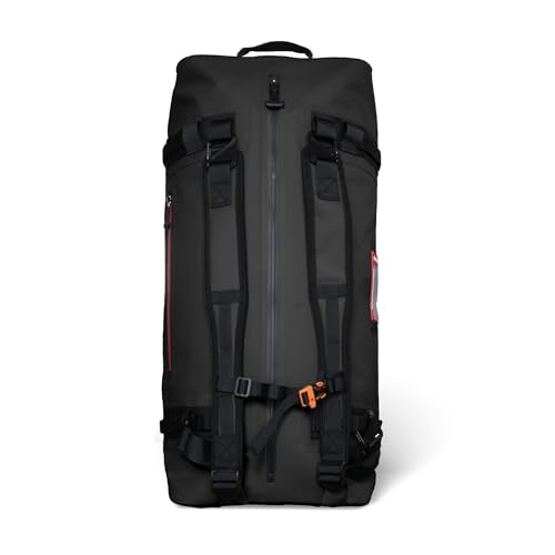 Uncharted Supply Co. The Vault Waterproof Duffel Bag - Airtight bag with Backpack Straps, Carry-On Size, Perfect for travel, boating, camping, recreation. (Black, 65L) - color: Black, size: 65L