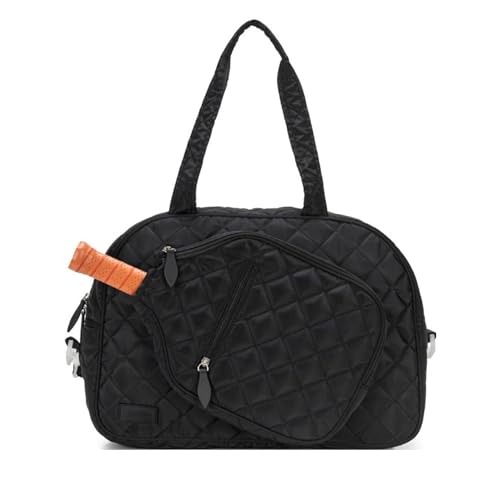 Ame & Lulu Pickleball Tote - color: Quilted Black Puffer