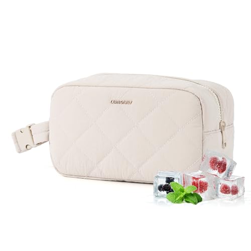 Small Cooler Bag Freezable Lunch Bag for Work School Travel,Small Lunch Bag,insulated snack bag,Mini Cooler,Lunch bag small Fit For Yogurt(Beige) - color: S-Beige
